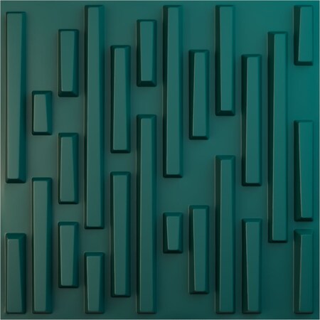 Ekena Millwork 19 5/8in. W x 19 5/8in. H Staggered Brick EnduraWall Decorative 3D Wall Panel Covers 2.67 Sq. Ft. WP20X20SBGLN